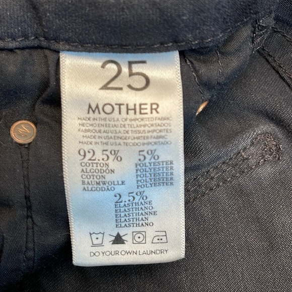EUC Mother black skinny cropped skinny jeans 25 - Picture 13 of 16